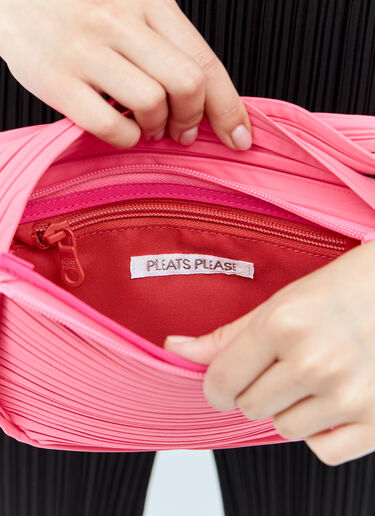 Pleats Please Issey Miyake Pleats Half-Moon Handbag Pink plp0256005