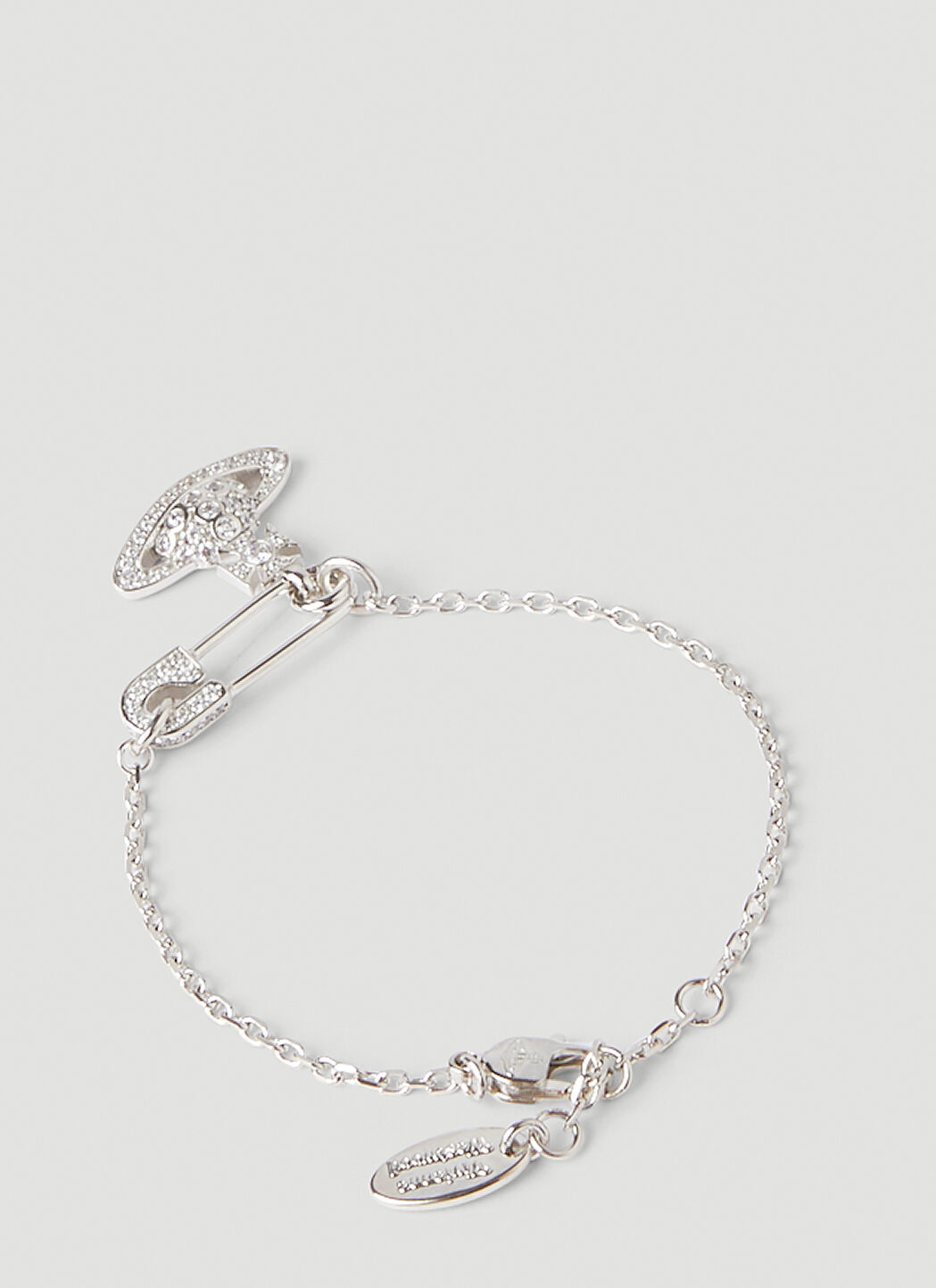 Vivienne Westwood Lucrece Safety Pin Bracelet en Silver | LN-CC®