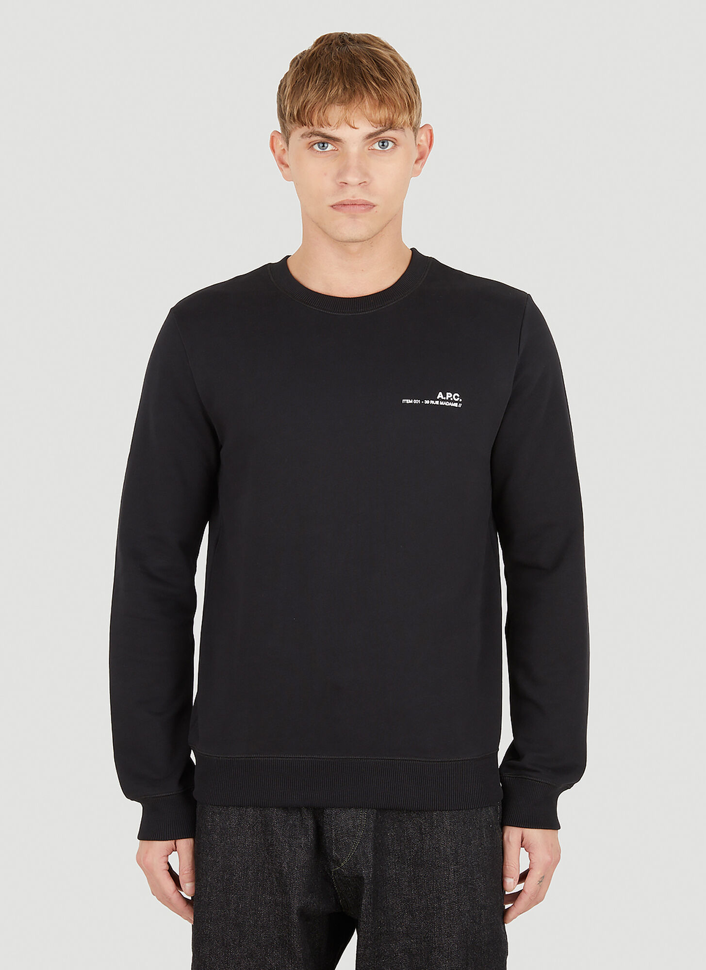 Apc Item 001 Long Sleeve T-shirt In Black