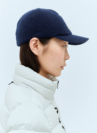 Moncler Knitted Baseball Cap Blue mon0257038