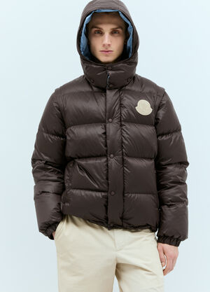 Moncler x Roc Nation designed by Jay-Z Cyclone 2-In-1 Down Jacket Beige mrn0156001