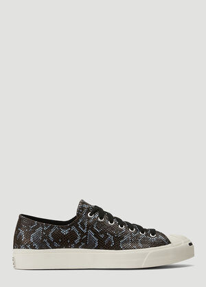 Converse Jack Purcell Snake-Print Sneakers Blue con0358009
