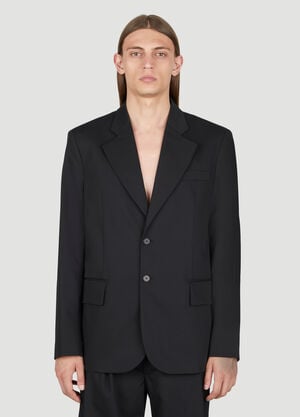 Han Kjøbenhavn Wool Suit Blazer Black han0155002