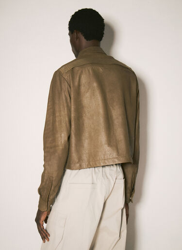 Rick Owens Alice Strobe Shirt Brown ric0157016