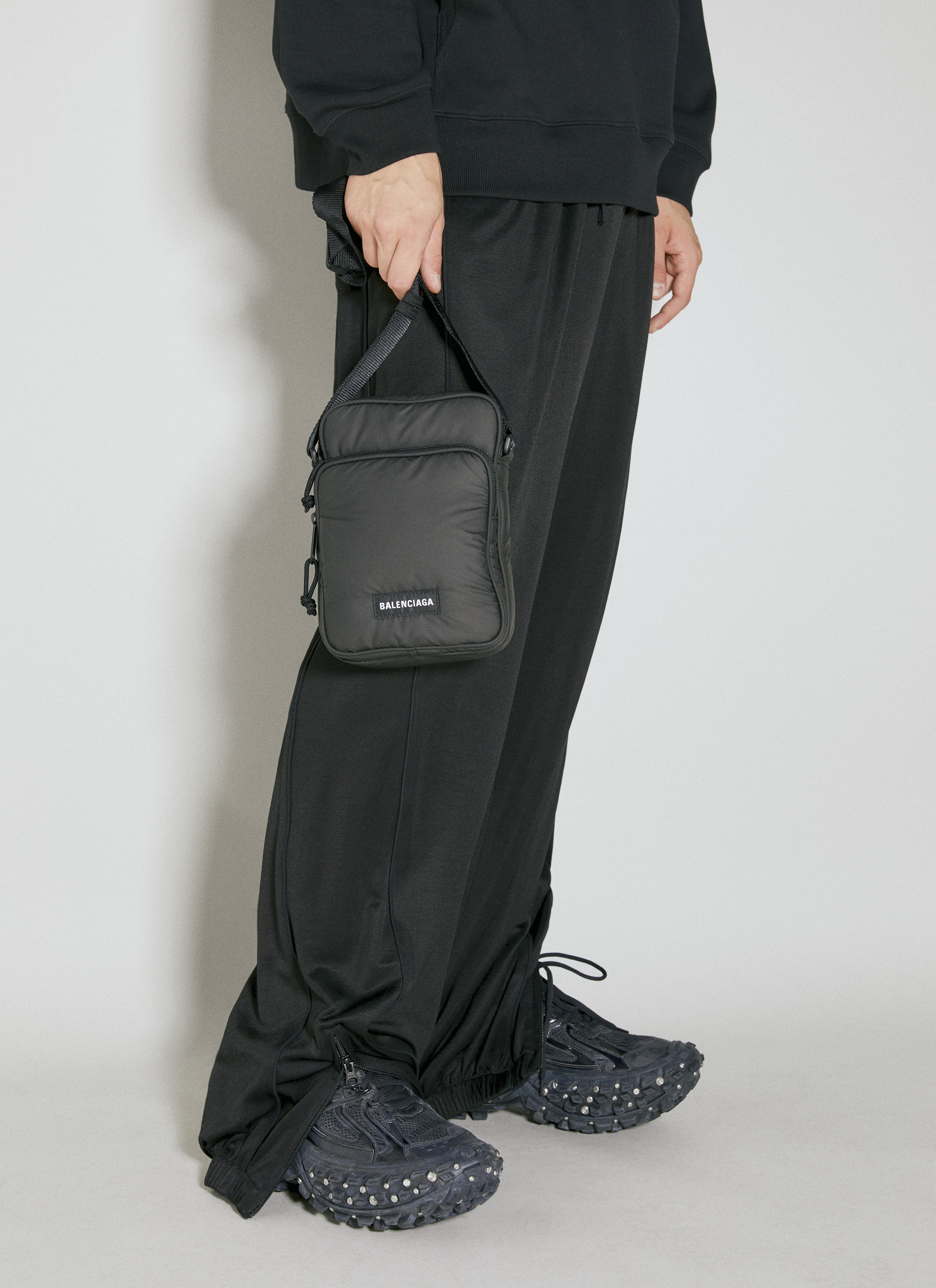 Balenciaga Explorer Messenger Crossbody Bag in Black | LN-CC®
