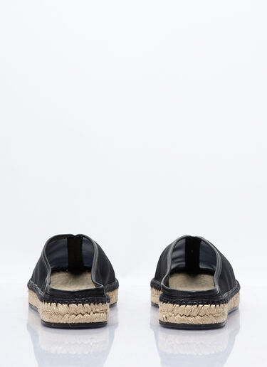 TOTEME The Espadrille Slippers Black tot0257039