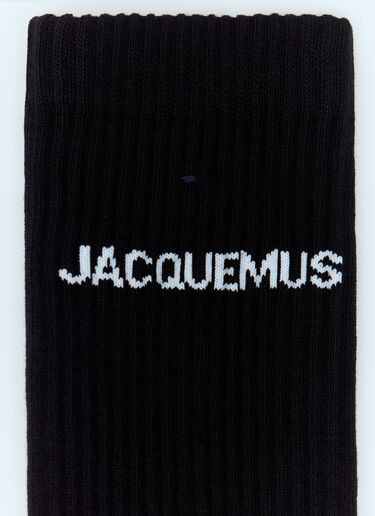 Jacquemus Les Chaussettes 徽标袜子 黑色 jac0358006