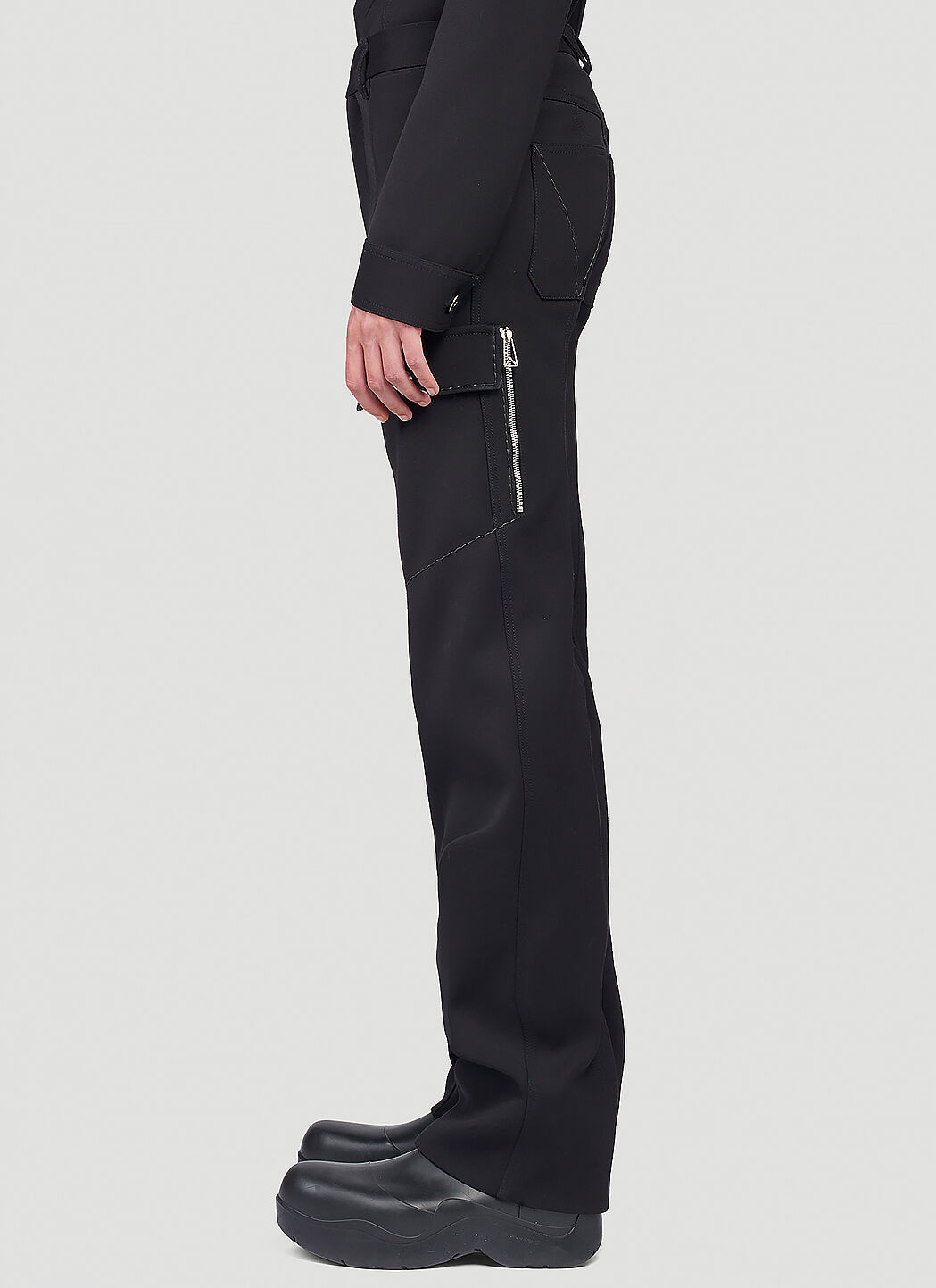 Bottega Veneta Unisex Double Cavalry Pants in Black | LN-CC®