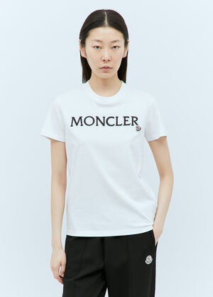 Moncler 로고 패치 티셔츠 블랙 mon0257022