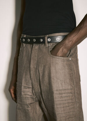 Rick Owens Snap Belt Brown ric0157011