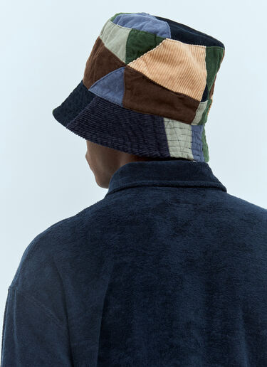 Engineered Garments Patchwork Bucket Hat Brown egg0156015