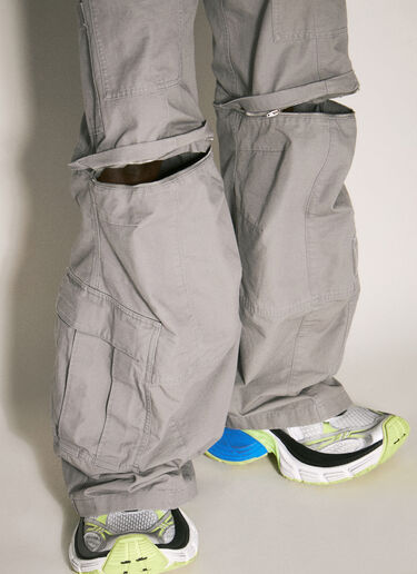 Balenciaga Flared Cargo Pants Grey bal0157020