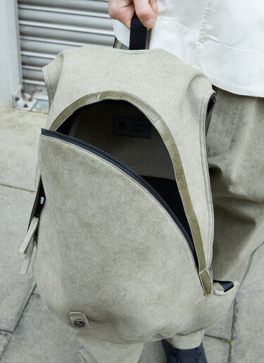 Massimo Osti Studio Alcantara® Mud Backpack Khaki mao0158009