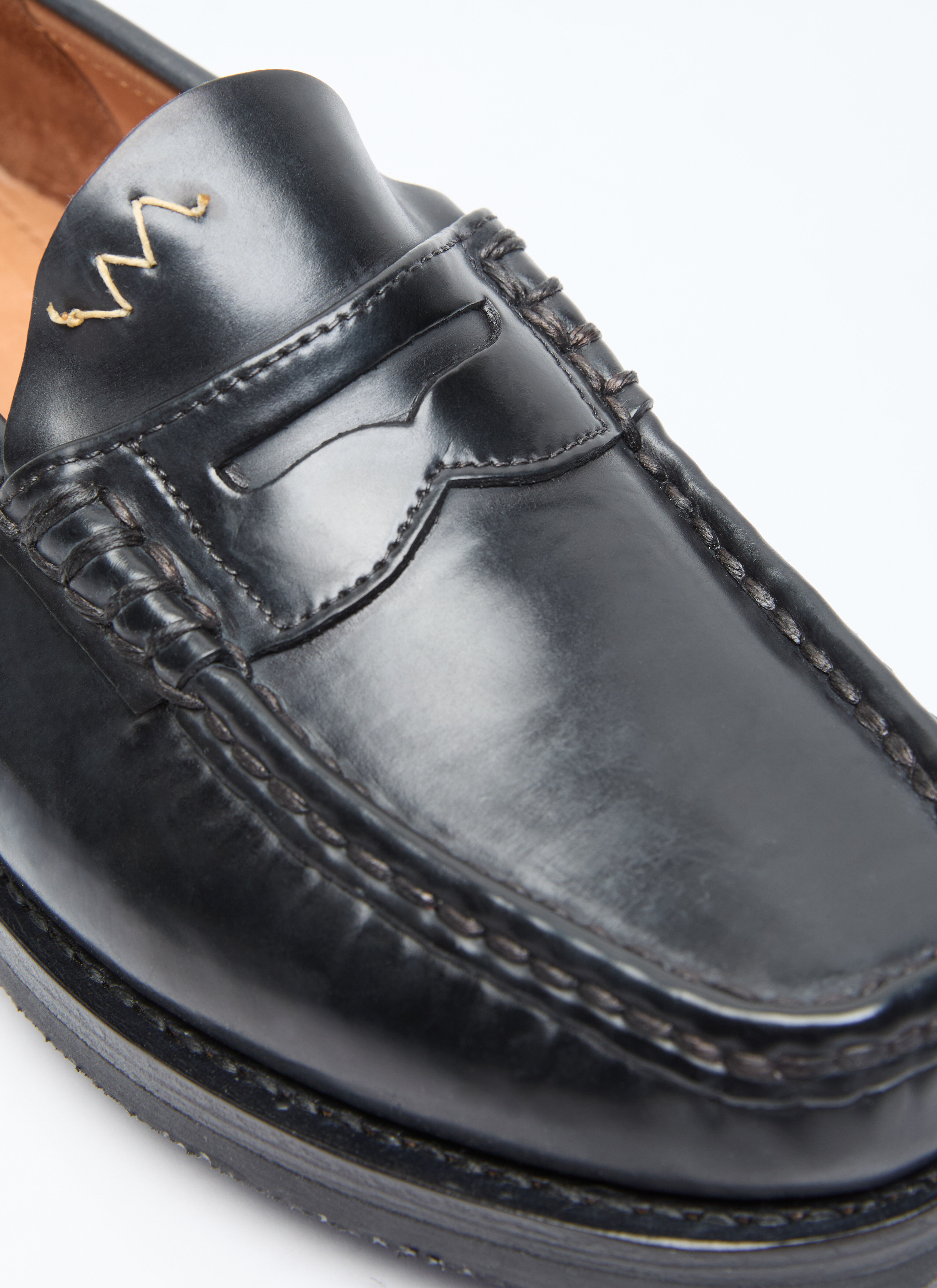 Visvim Men's Fabro-Folk Loafers in Black | LN-CC®