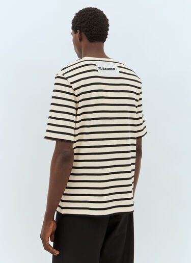 Jil Sander Striped T-Shirt Beige jil0155018