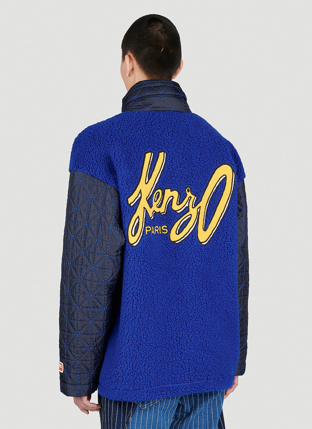 Kenzo Men's Archive Logo Zip Up Jacket in Blue | LN-CC®