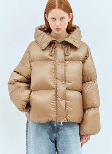 Moncler Borey Short Down Jacket Beige mon0258006