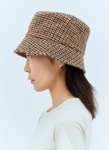 Moncler Tweed Bucket Hat Brown mon0257039