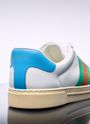 Gucci Ace Sneaker With Web White guc0157047