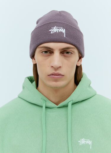 Stüssy Stock Cuff Beanie Hat Purple sts0153024