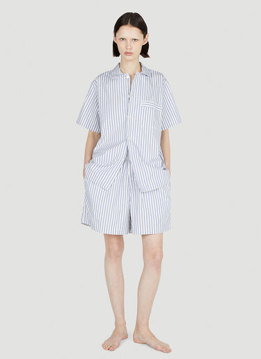 Tekla Skagen Stripes Shirt Blue tek0352001