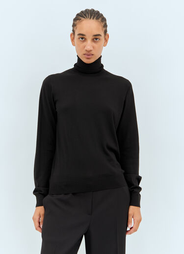 The Row Heva Highneck Top Black row0258010