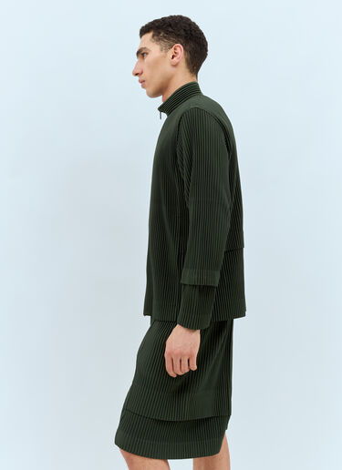 Homme Plissé Issey Miyake 工装夹克  绿色 hmp0157013