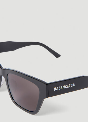 Balenciaga 플랫 스퀘어 선글라스 블랙 bcs0353008