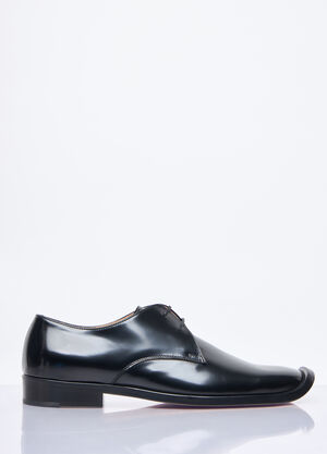 Prada Comma Lace-Up Shoes Black pra0154010