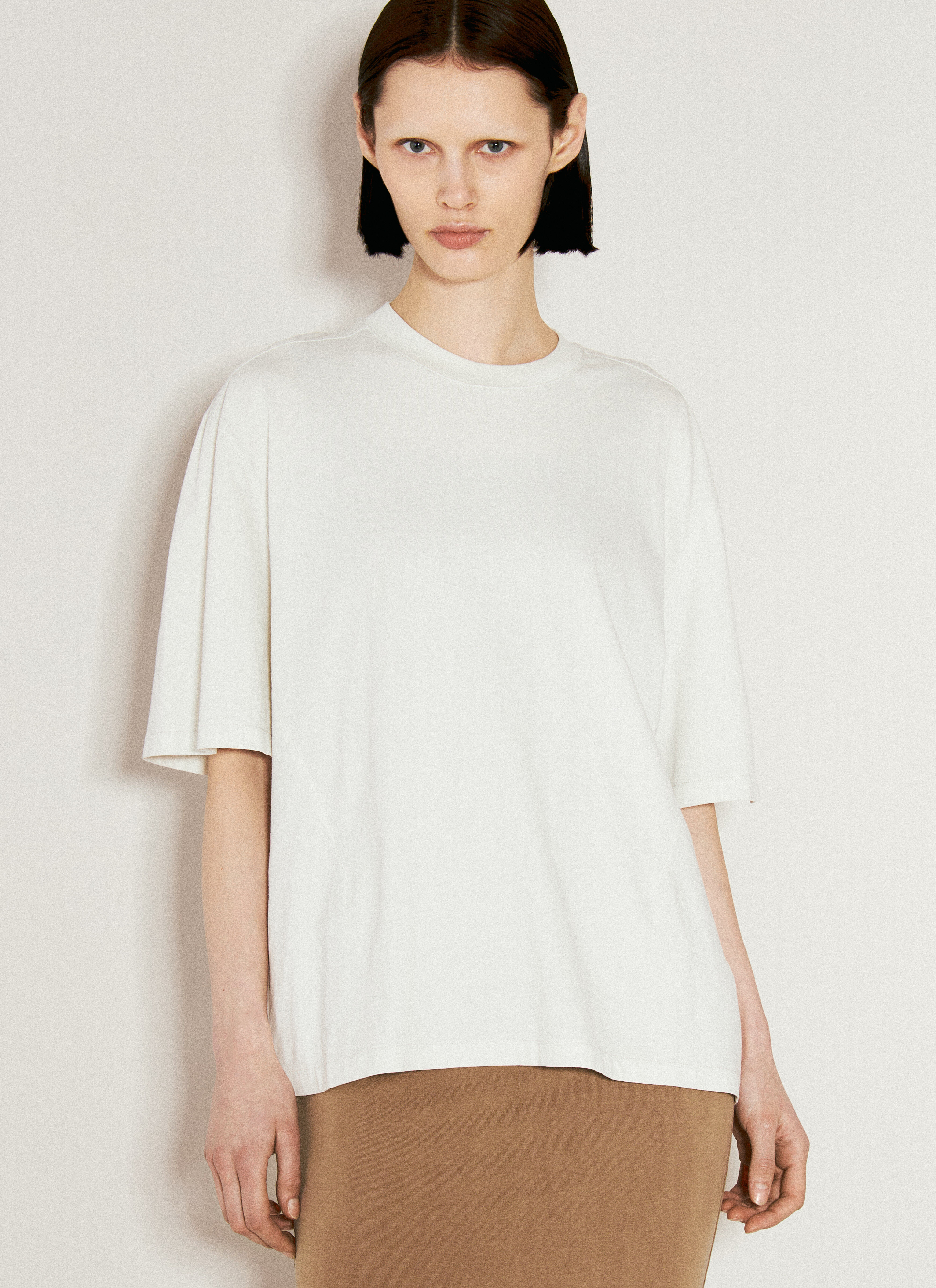 Jacquemus 缝褶 T 恤 白色 jac0258015