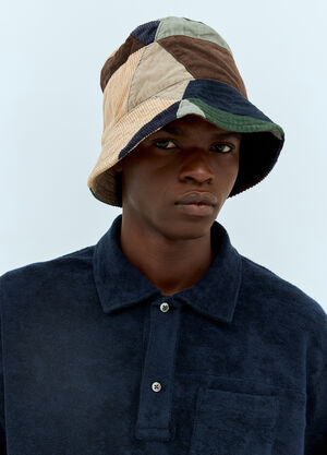 Jacquemus Patchwork Bucket Hat Green jac0158029