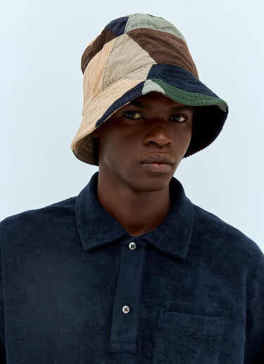 Engineered Garments Patchwork Bucket Hat Brown egg0156015