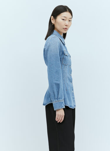 Chloé Corset-Detail Western Shirt Blue chl0255017