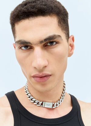 Walter Van Beirendonck Curb Chain Necklace Green wlt0156034