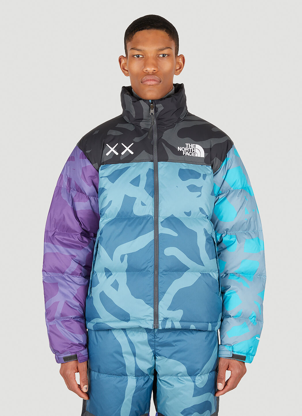 The North Face x KAWS 1996 Retro Nuptse Jacket in Blue | LN-CC®