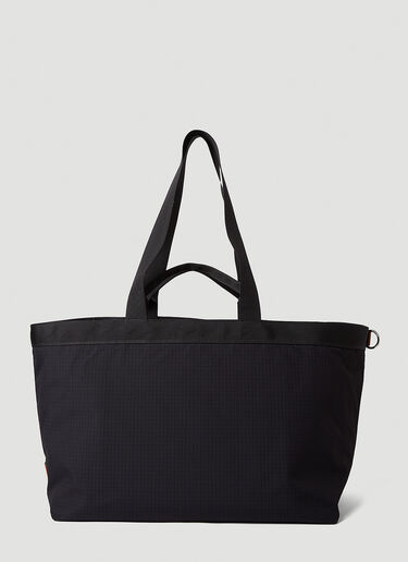 Acne Studios Tonal Check Tote Bag Black acn0150053