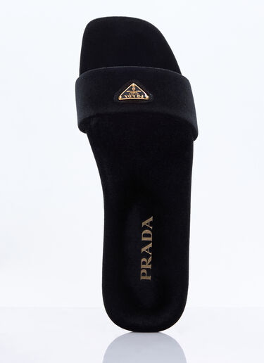 Prada Velvet slides Black pra0258027