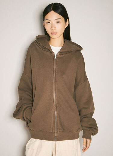 Entire Studios Thermal Hooded Sweatshirt Brown ent0357003