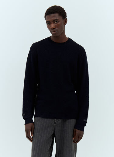 A.P.C. x JJJJound Waffle-Knit Sweater Navy apc0157017