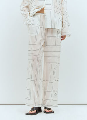 Balenciaga Monogram Pyjama Pants Black bal0257026