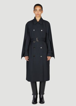 Burberry Cotness Double-Breasted Trench Coat Grey bur0255036