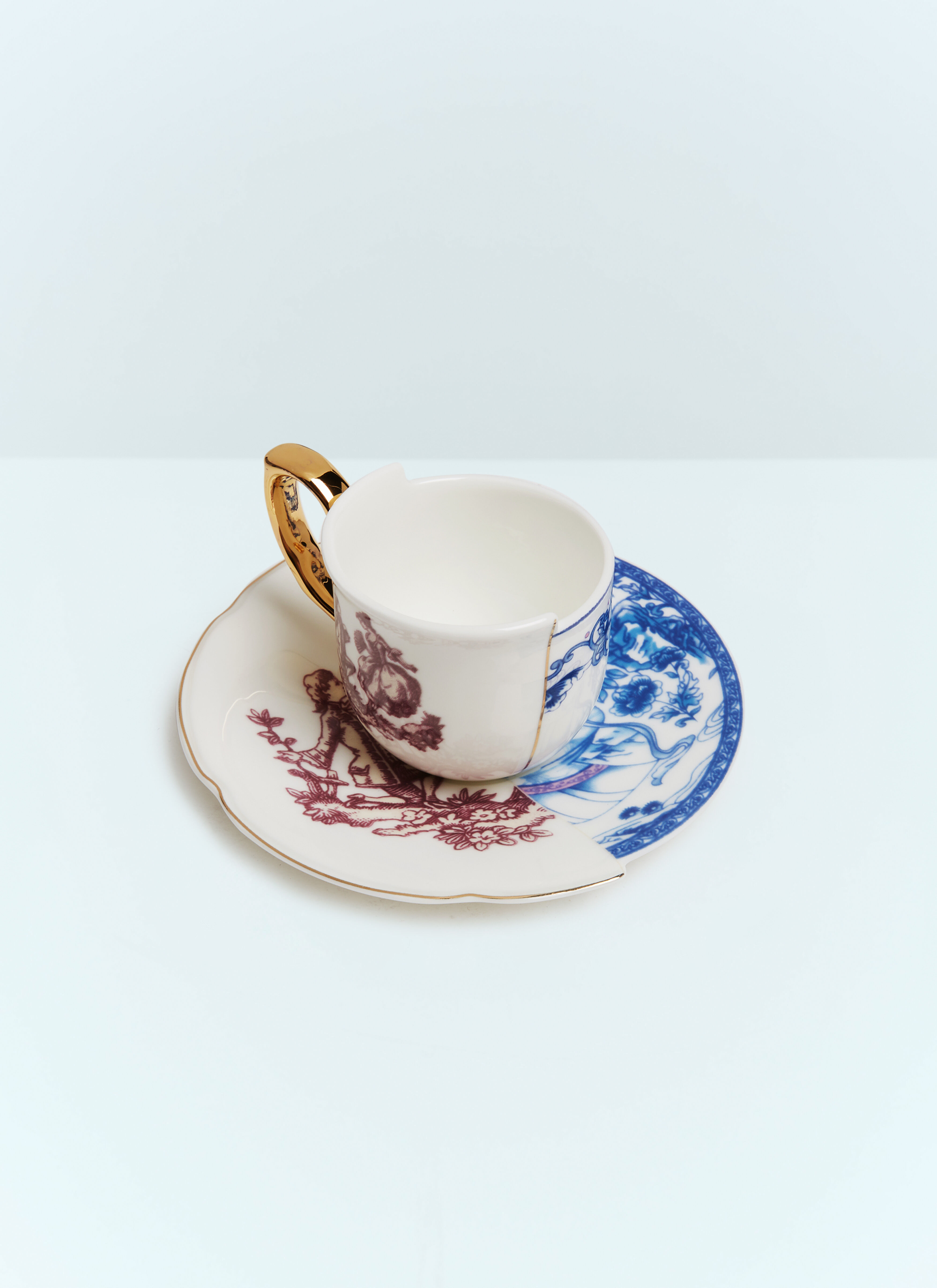 Polspotten Hybrid Eufemia Coffee Cup With Saucer Blue wps0691152