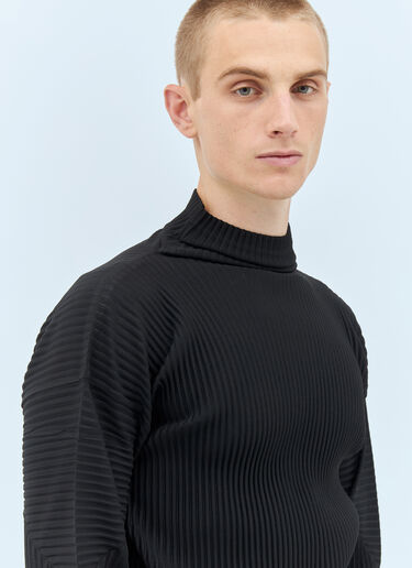 Homme Plissé Issey Miyake Long-Sleeve Pleated Top Black hmp0157021