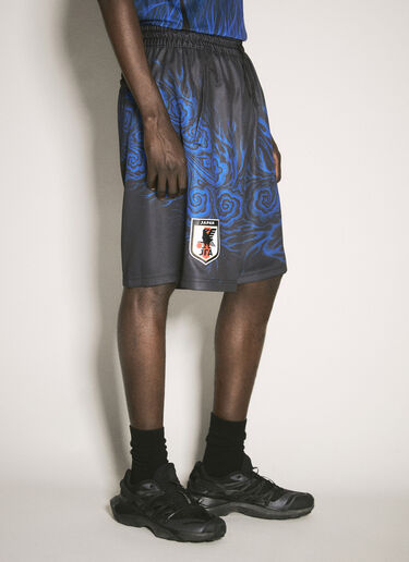 Y-3 JFA Logo Print Shorts Black yjf0158006