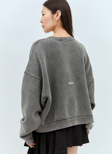 Acne Studios 徽标贴饰运动衫 黑色 acn0357002