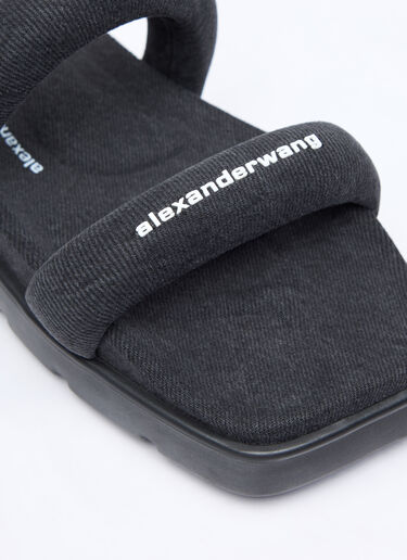 Alexander Wang Jay Flatform Slides Grey awg0257023