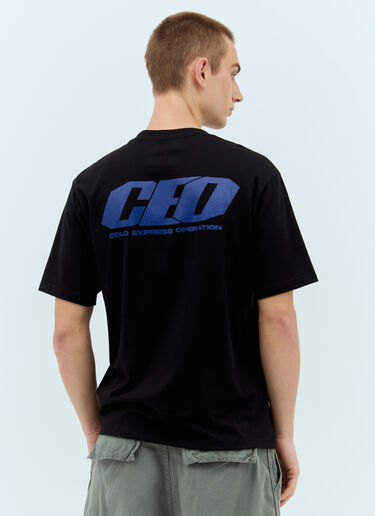 ICE & TECHNO CEO Tシャツ ブラック int0156005