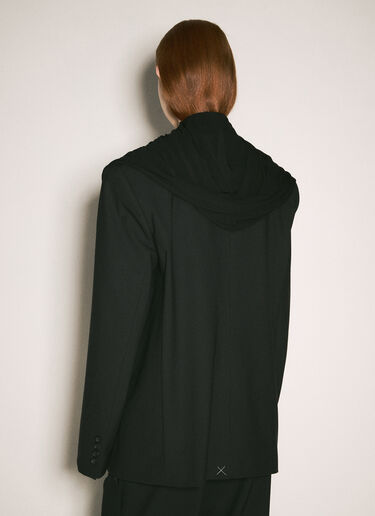 Y/Project Draped Hooded Blazer Black ypr0258005