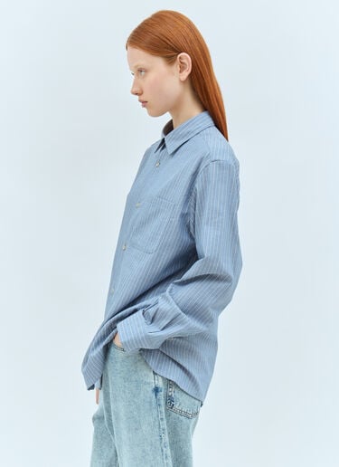 A.P.C. Sela Striped Shirt Blue apc0257014