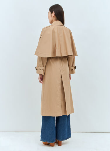 Chloé Classic Trench With Cape Beige chl0257010